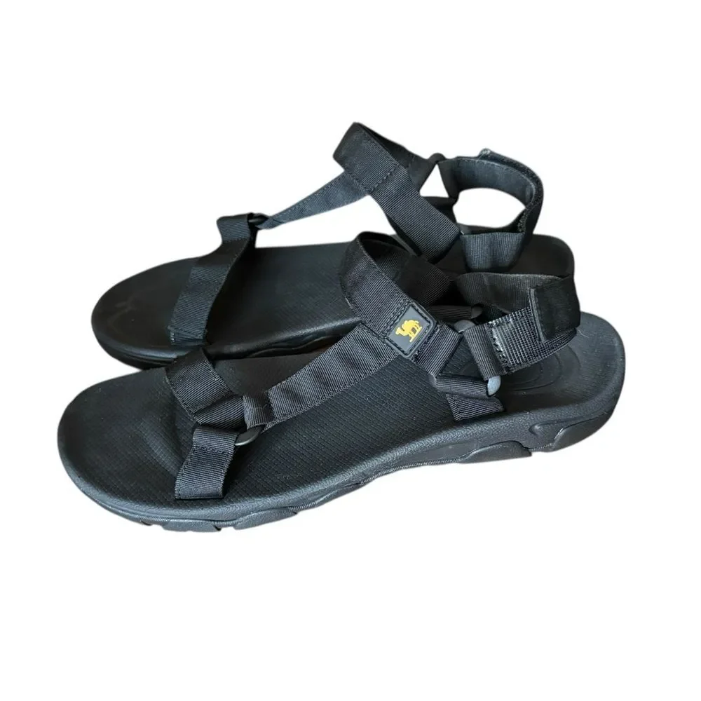 Black Outdoor Sandals , Camel Crown Size 10.